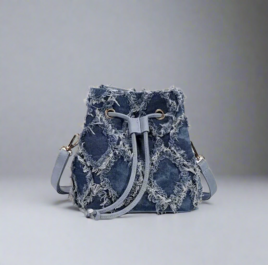 Denim Bucket Bag