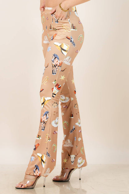 Desert Darling Western Flare Pants