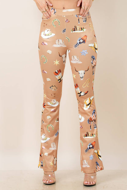 Desert Darling Western Flare Pants
