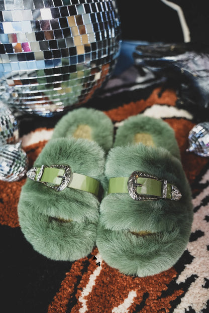 Lux Buckle Slippers