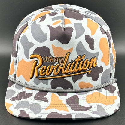 Concrete Camo Logo - Cowboy Revolution 5-panel Performance Hat