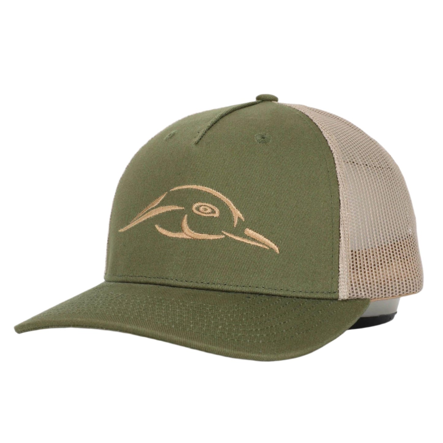 Army Olive - Khaki Mesh Back Five Panel