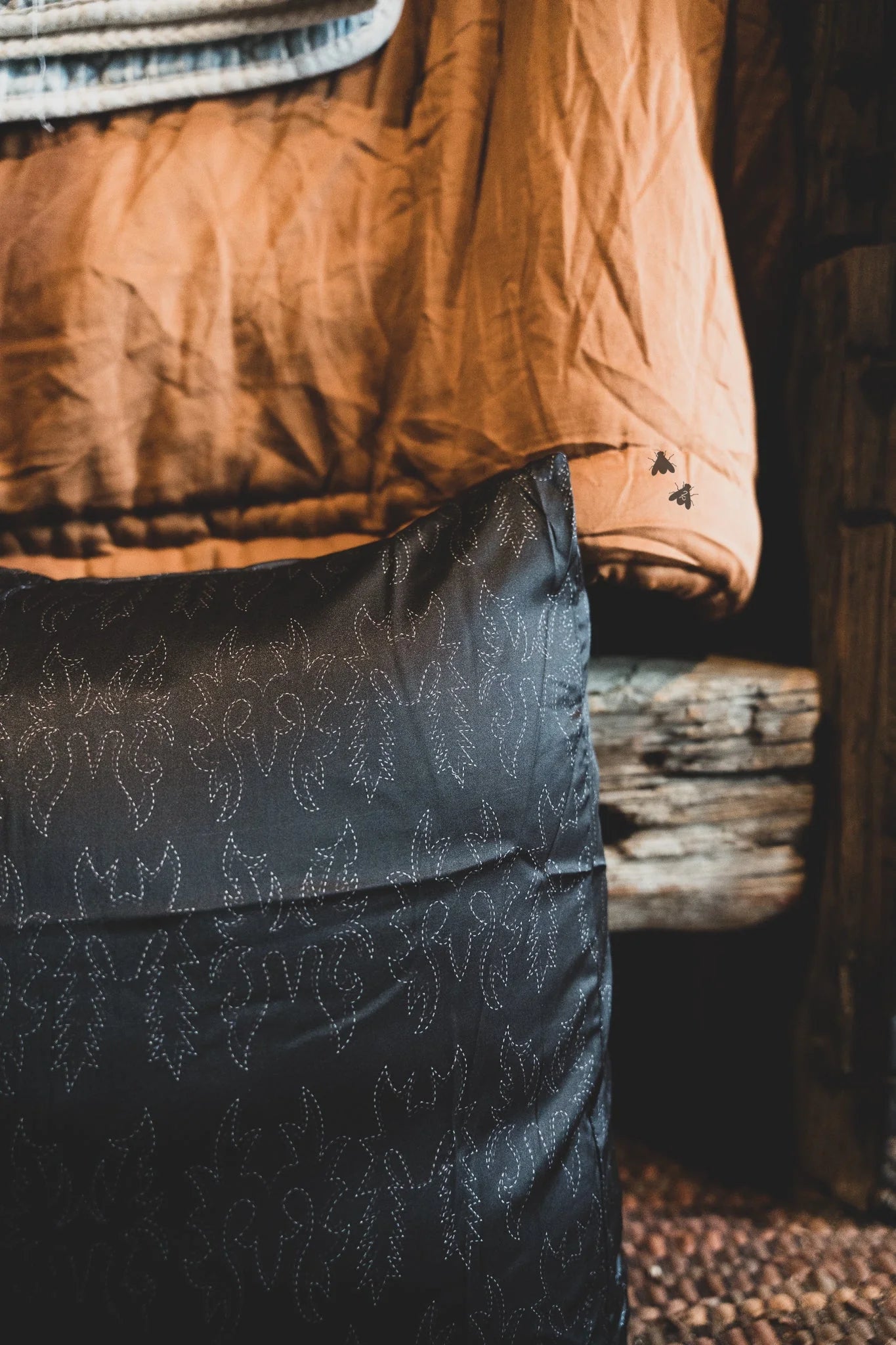 Satin Sleep Boot Stitch Pillows - King Size