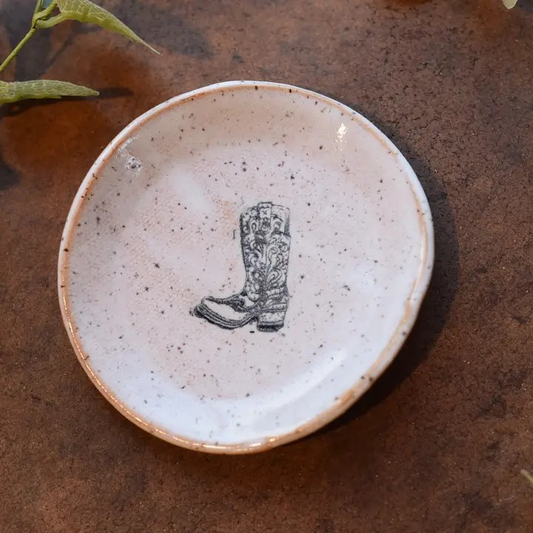 Mini Jewelry Plate - Cowboy Boot