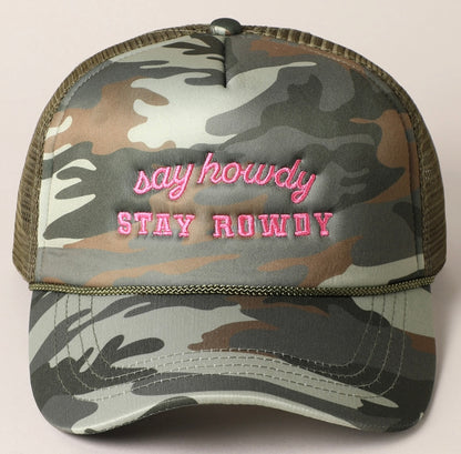 Stay rowdy Trucker Hat