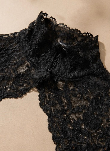 Mock Neck Lace Bolero