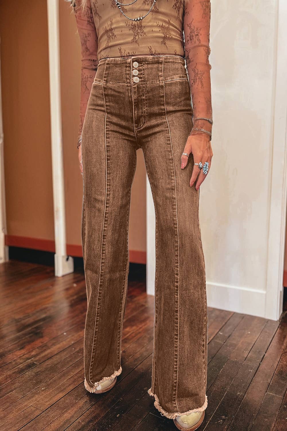 Mocha Muse Flare Jeans