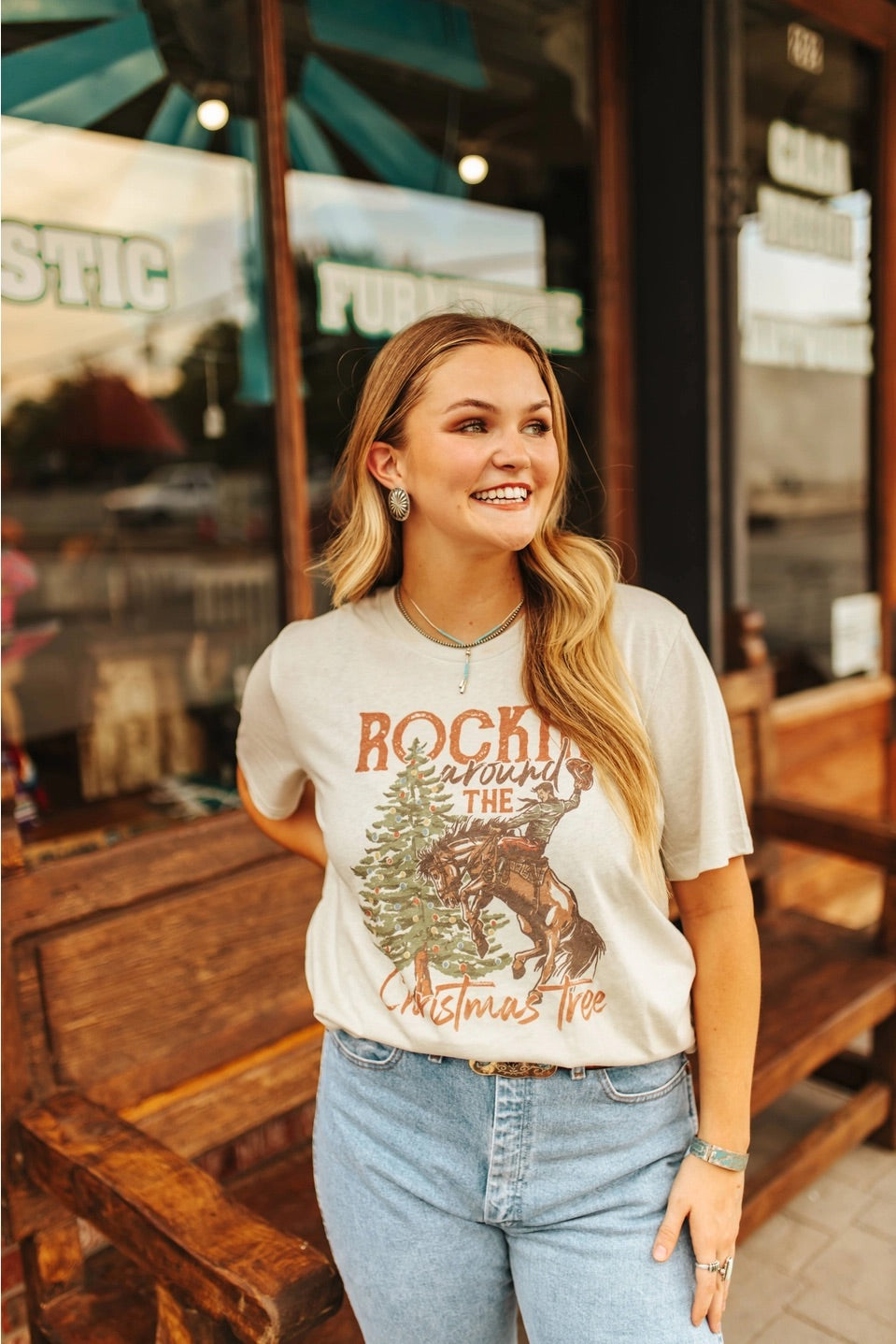 Rockin' Around the Christmas Tree Graphic Tee