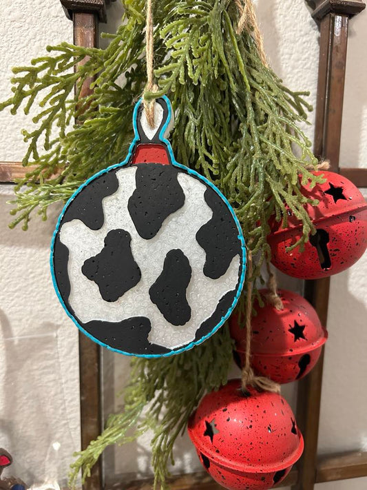 Cow Print Ornament Freshie