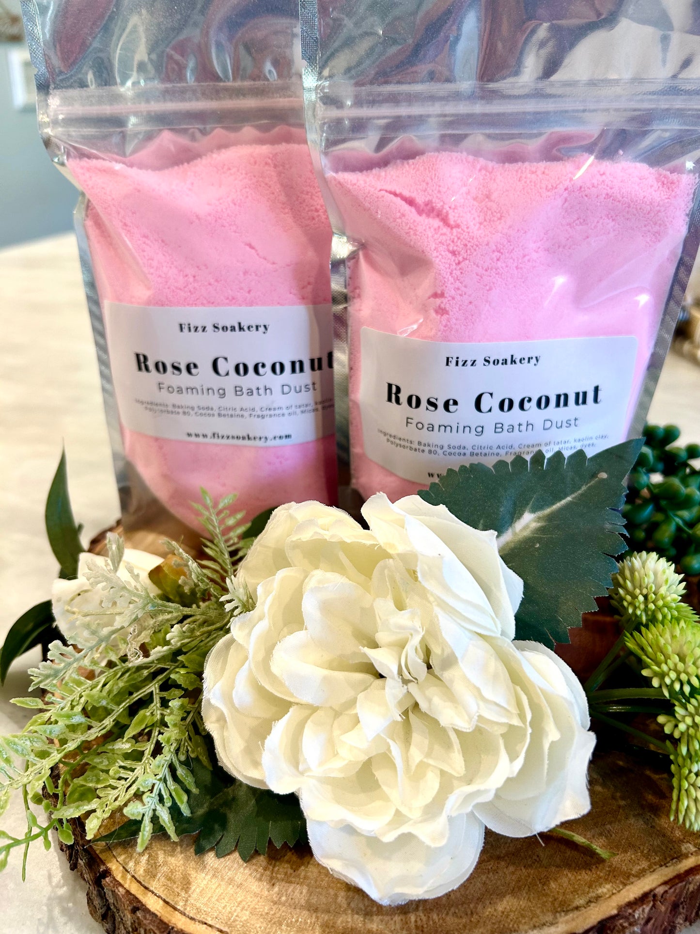 Rose Coconut Bath Dust