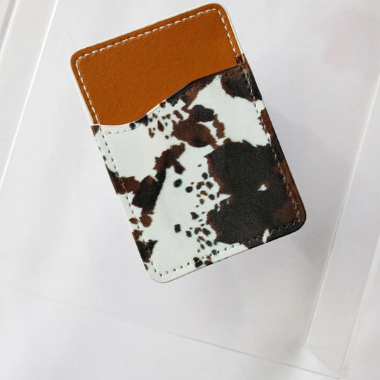 Brown Cowhide Phone Pocket