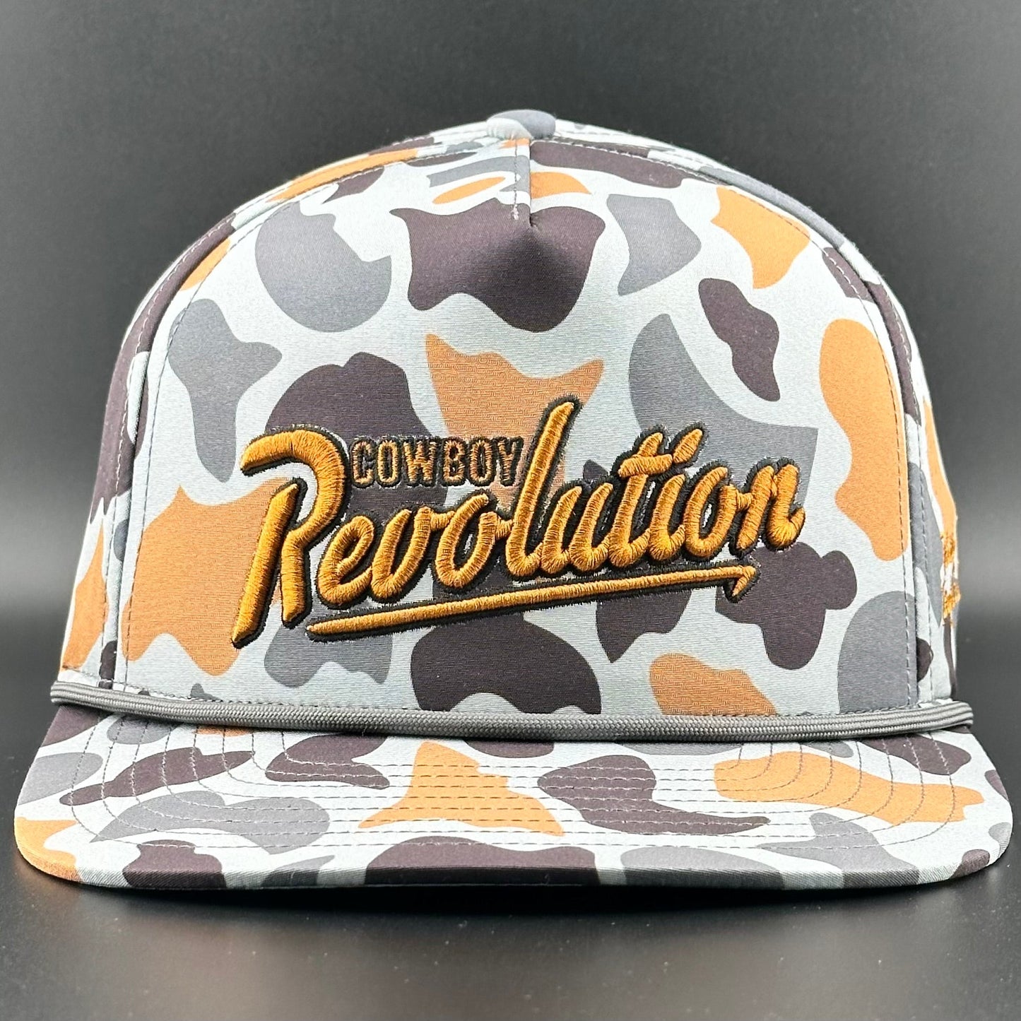 Concrete Camo Logo - Cowboy Revolution 5-panel Performance Hat