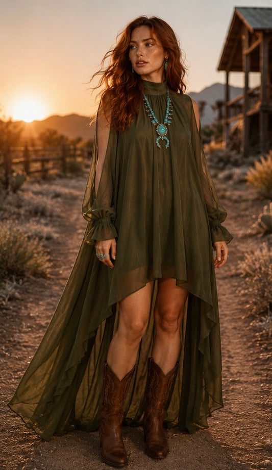 High Low Halter Maxi Dress