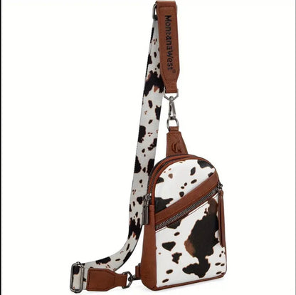 Montana West Cow print Crossbody
