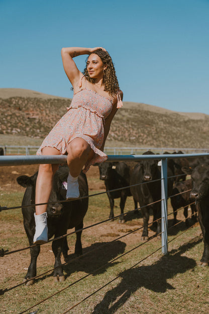 The Niya Smocked Mini Dress