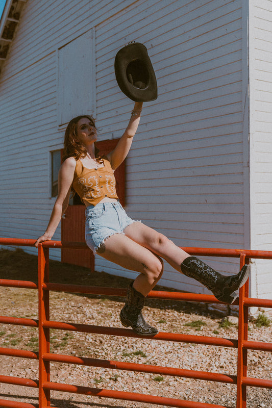The Morgan Distressed Denim Shorts