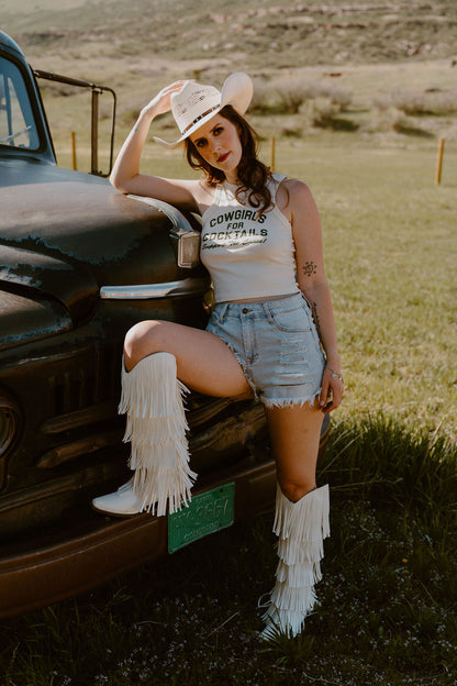 The Morgan Distressed Denim Shorts
