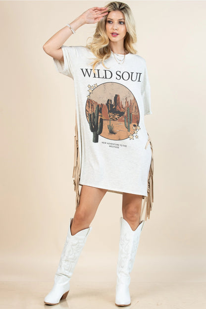 Wild West Soul T-shirt Dress