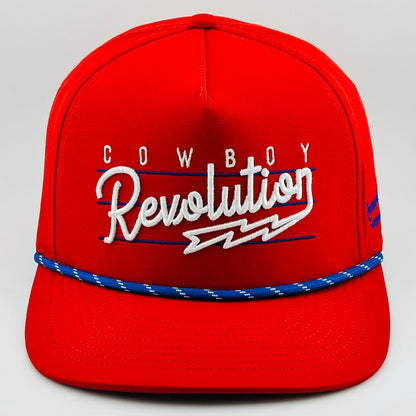 “Lightning" Red, White, and Blue - Cowboy Revolution 5-panel Performance Hat