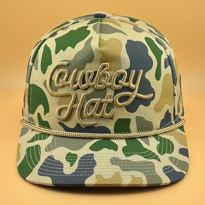 Duck Camo “Cowboy Hat” - Cowboy Revolution 5-panel Trucker Hat