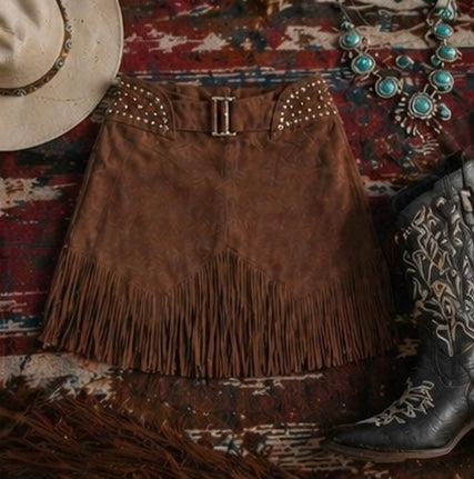 The Outlaw Fringe Skirt