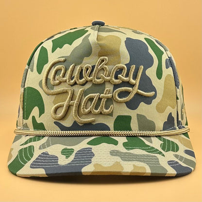 Duck Camo “Cowboy Hat” - Cowboy Revolution 5-panel Trucker Hat