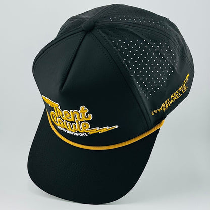 Trent Cowie "Support Independence" 5-panel Performance Hat (Black & Gold)