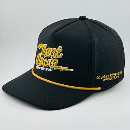 Trent Cowie "Support Independence" 5-panel Performance Hat (Black & Gold)