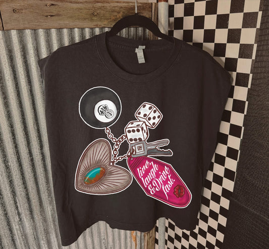 Live Laugh Drive Fast muscle tee