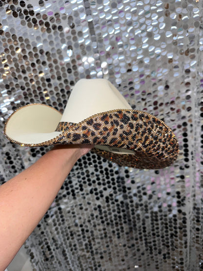 Sand & Leopard Hat (Square Style)