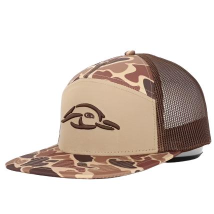 7 Panel Brown Old School AFW Style w- 3 D Puff and Brown Mesh