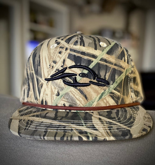 Old Rope Hat Mossy Shadow Grass w/ 3D AF Waterfowl Logo