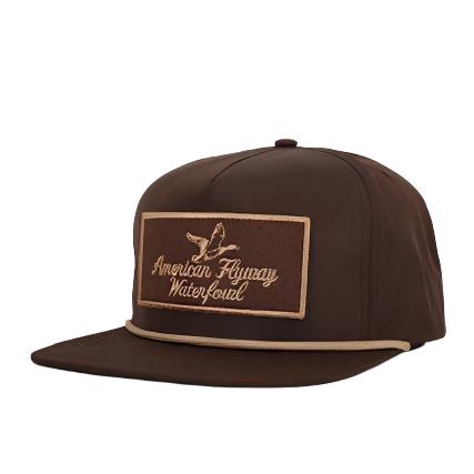 Throwback Vintage Rope Hat Brown with Patch and Tan Rope