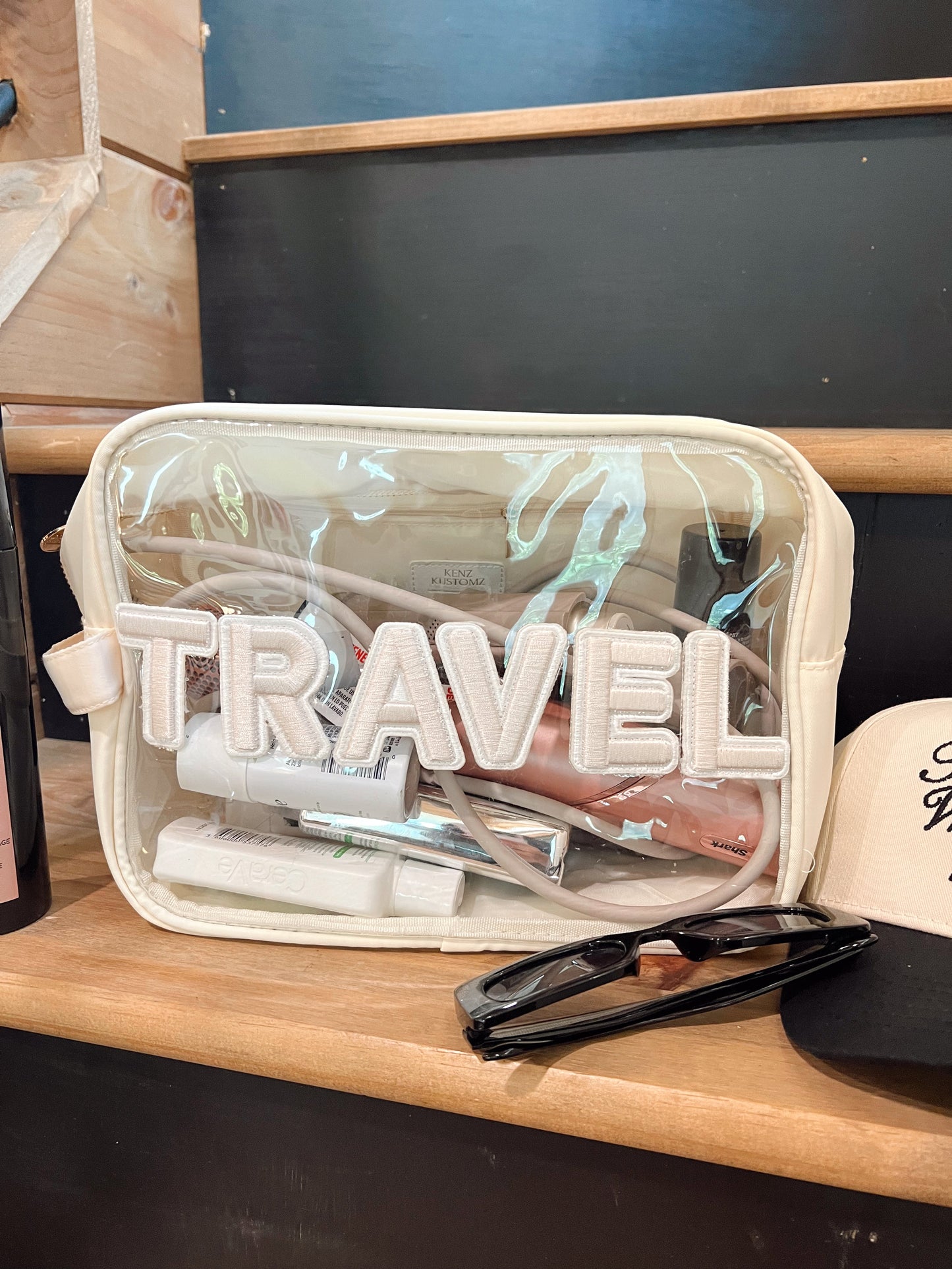 Travel Clear XL - Beige w/ Rolled Patches