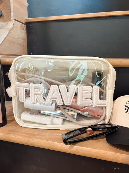 Travel Clear XL - Beige w/ Rolled Patches