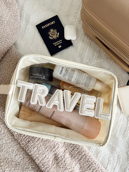 Travel Clear XL - Beige w/ Rolled Patches