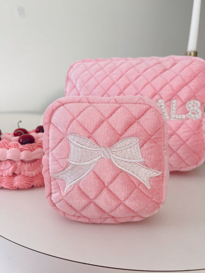 Bow Mini - Pink Velvet