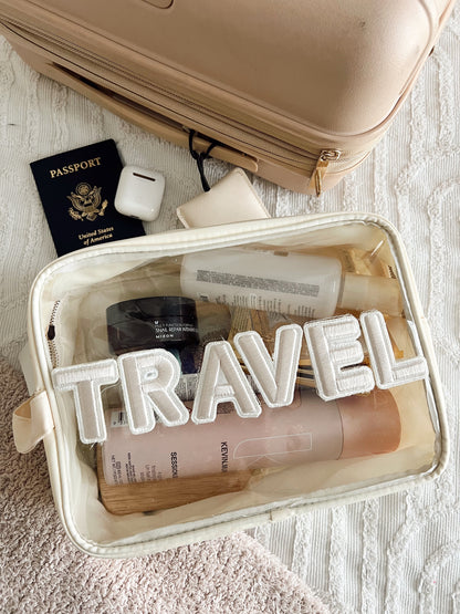 Travel Clear XL - Beige w/ Rolled Patches