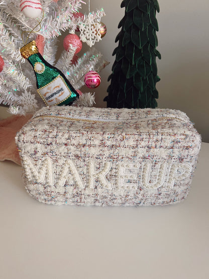 Makeup - White Tweed Large