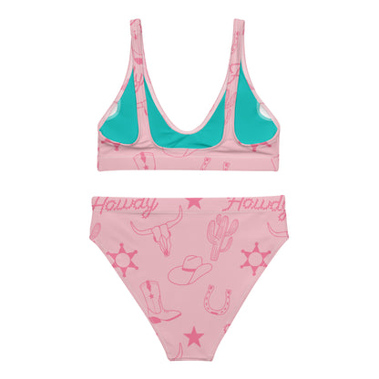 Howdy Barbie high-waisted bikini