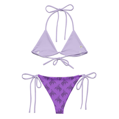 Dark Purple Bronc Rider string bikini