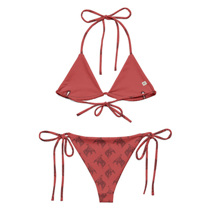 Red Bronc Rider string bikini