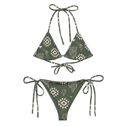 Cactus Rose String Bikini Set