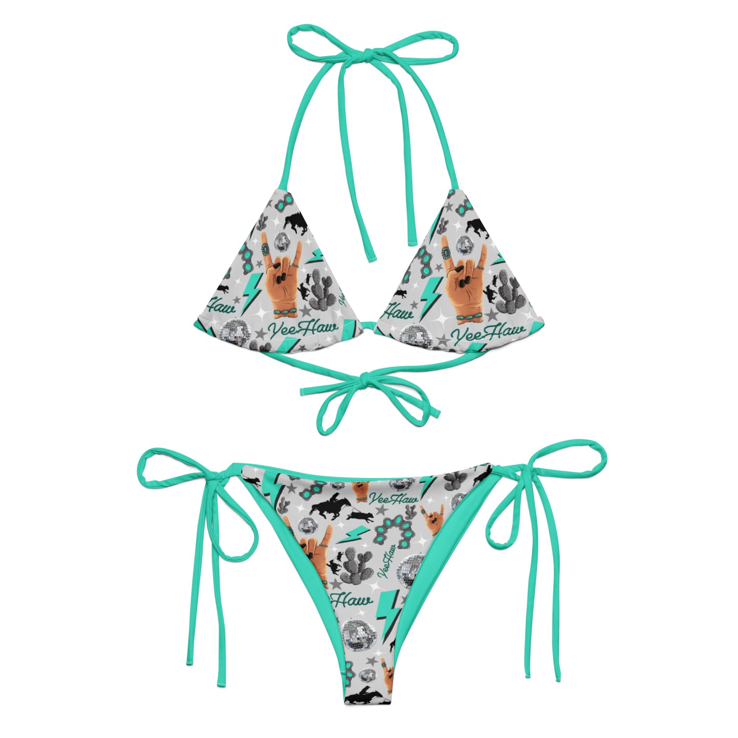 Disco Cowgirl string bikini