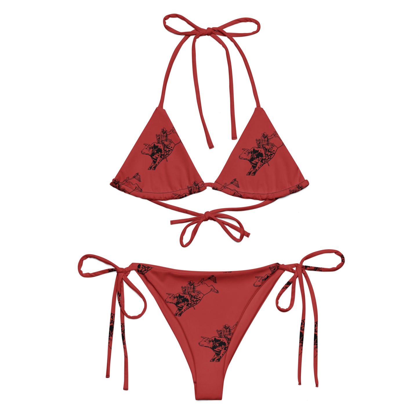 Red Bull Rider string bikini