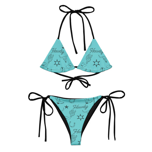 Howdy string bikini - Turquoise