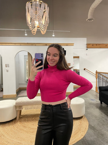 Amelia Cropped Sweater Top