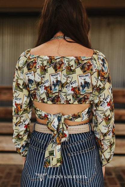 Rodeo Postcard Crop Top