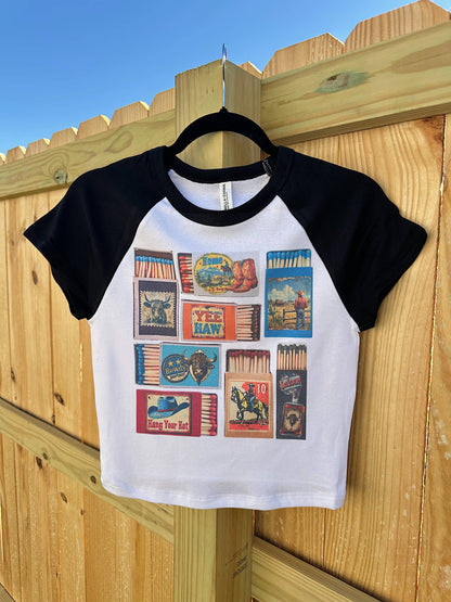 Western Matchbox Baby Tee