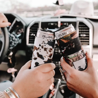 Cowhide Koozie - 2 pack